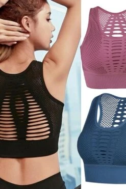 Breathable Sports Bra Backless
