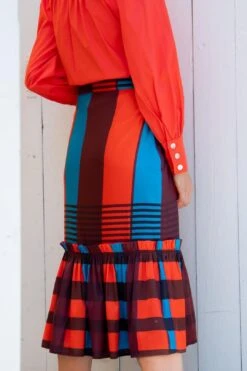 Flounced Midi Skirt -Layer Outfit 28298724474969 4