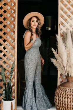 Just Peachy Jumpsuit Olive -Layer Outfit 28300555845734 5