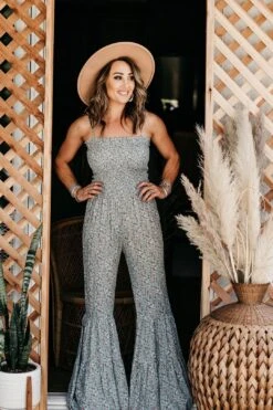 Just Peachy Jumpsuit Olive -Layer Outfit 28300555878502 3