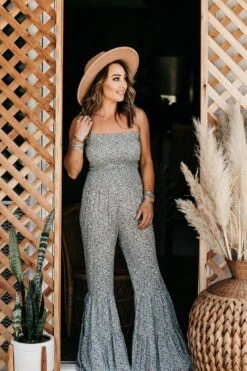 Just Peachy Jumpsuit Olive