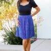 The Sawyer Skirt - Blue Dot