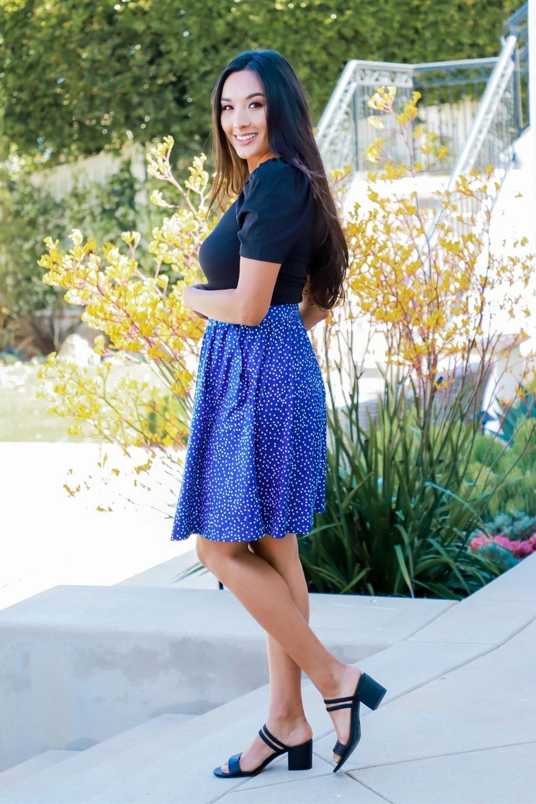 The Sawyer Skirt - Blue Dot 5 The Sawyer Skirt - Blue Dot - Image 3