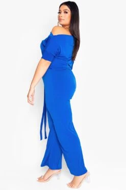 Unbranded. Ready For Anything Wide Leg Jumpsuit -Royal Blue -Layer Outfit 28323717709897 3