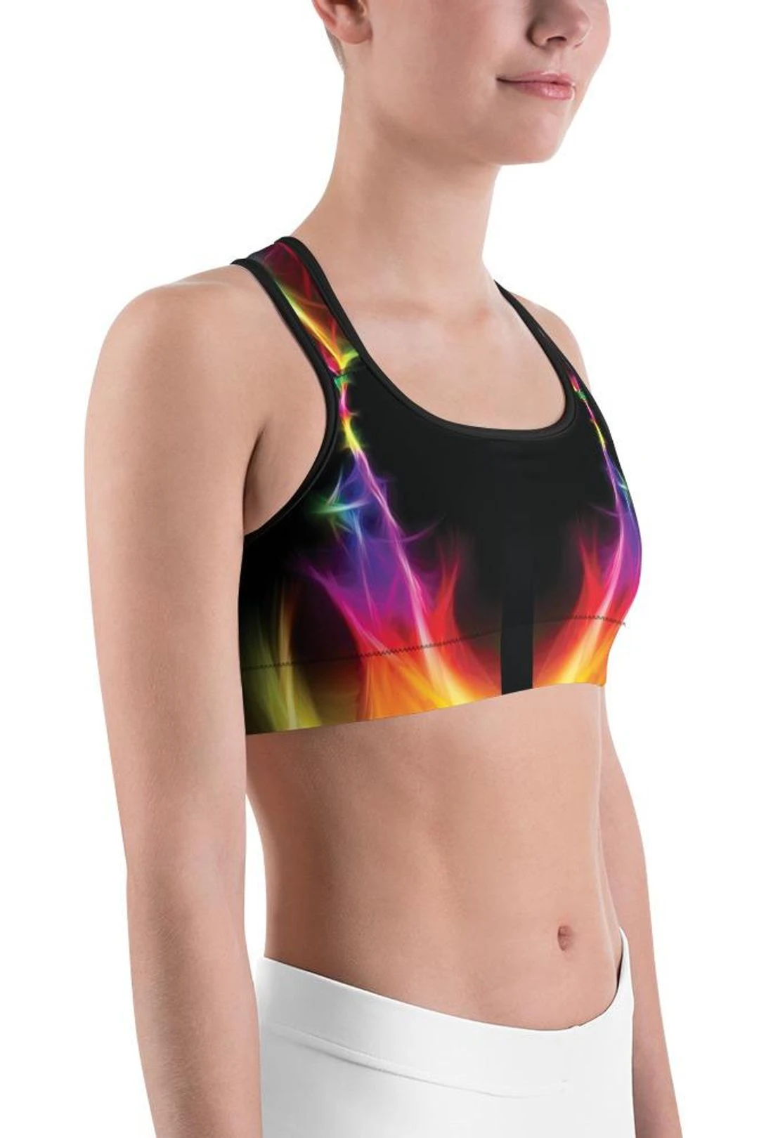 EDM Particle Wave Sports Bra 9 EDM Particle Wave Sports Bra - Image 7
