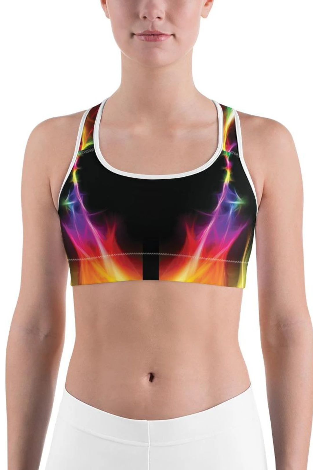 EDM Particle Wave Sports Bra 4 EDM Particle Wave Sports Bra - Image 2