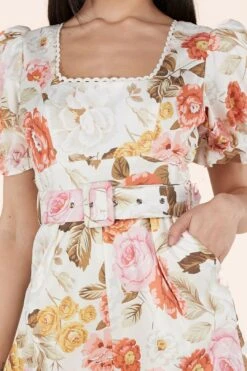 Vintage Flowers Cropped Jumpsuit -Layer Outfit 28334017970289 4