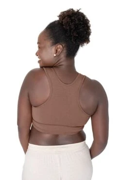 French Terry Racerback Nursing & Sleep Bra | Mocha 8 French Terry Racerback Nursing & Sleep Bra | Mocha -Layer Outfit 28334778613856 3
