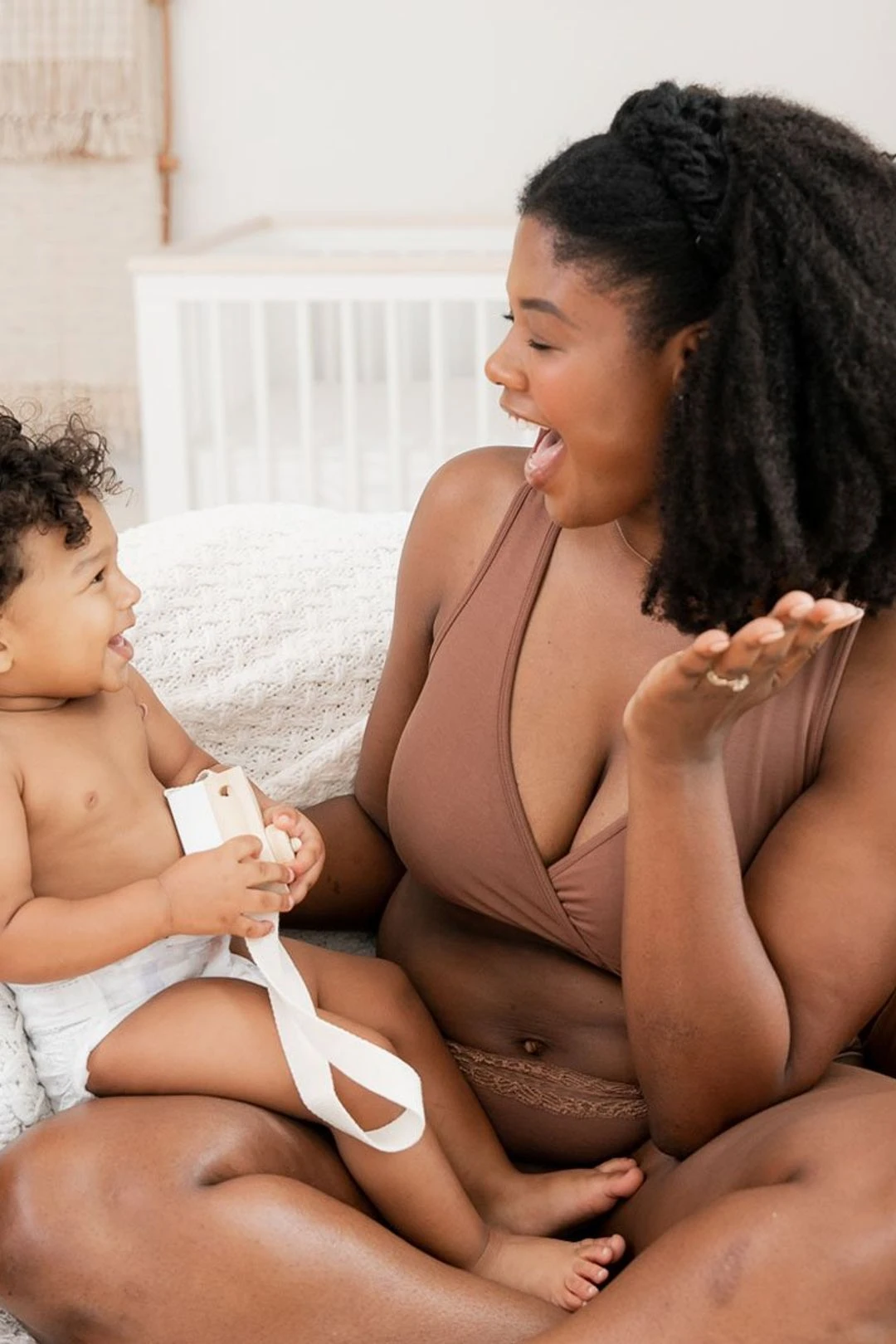 French Terry Racerback Nursing & Sleep Bra | Mocha 6 French Terry Racerback Nursing & Sleep Bra | Mocha - Image 4