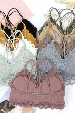 SEXY LACE WRAPPED SOFT BRA -Layer Outfit 28335502131318 12