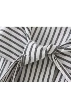 'Darbie' Striped Front Tied Jumpsuit -Layer Outfit 28336280535099 3