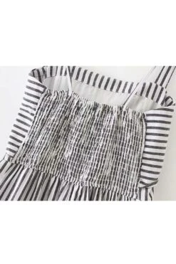 'Darbie' Striped Front Tied Jumpsuit -Layer Outfit 28336280698939 4