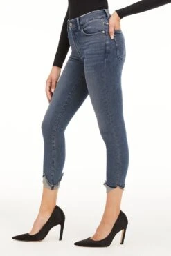 GOOD WAIST CROP TACKED HEM | BLUE677 -Layer Outfit 28350298619987 3