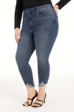 GOOD WAIST CROP TACKED HEM | BLUE677 -Layer Outfit 28350298718291 9