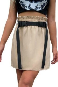 Womens Belt Straight High Waist Skirt -Layer Outfit 28350389223485 6