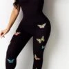 Butterfly Print Cami Jumpsuit