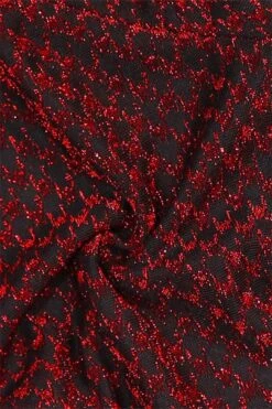 Houndstooth Metallic Jacquard Contrast Slim Fit Jumpsuit -Layer Outfit 28370941050938 8