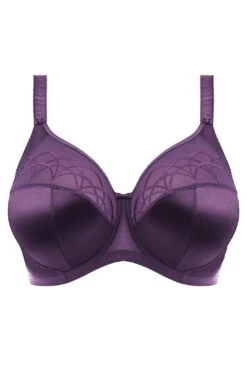 Elomi Cate Full Cup Full Figure Underwire Banded Bra Plum EL4030 -Layer Outfit 28374123053165 3