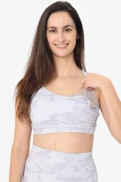 Venice 2 Ultimate Support Full Coverage Nursing & Pumping Sports Bra (White Camo) 27 Venice 2 Ultimate Support Full Coverage Nursing & Pumping Sports Bra (White Camo) -Layer Outfit 28381022126198 8