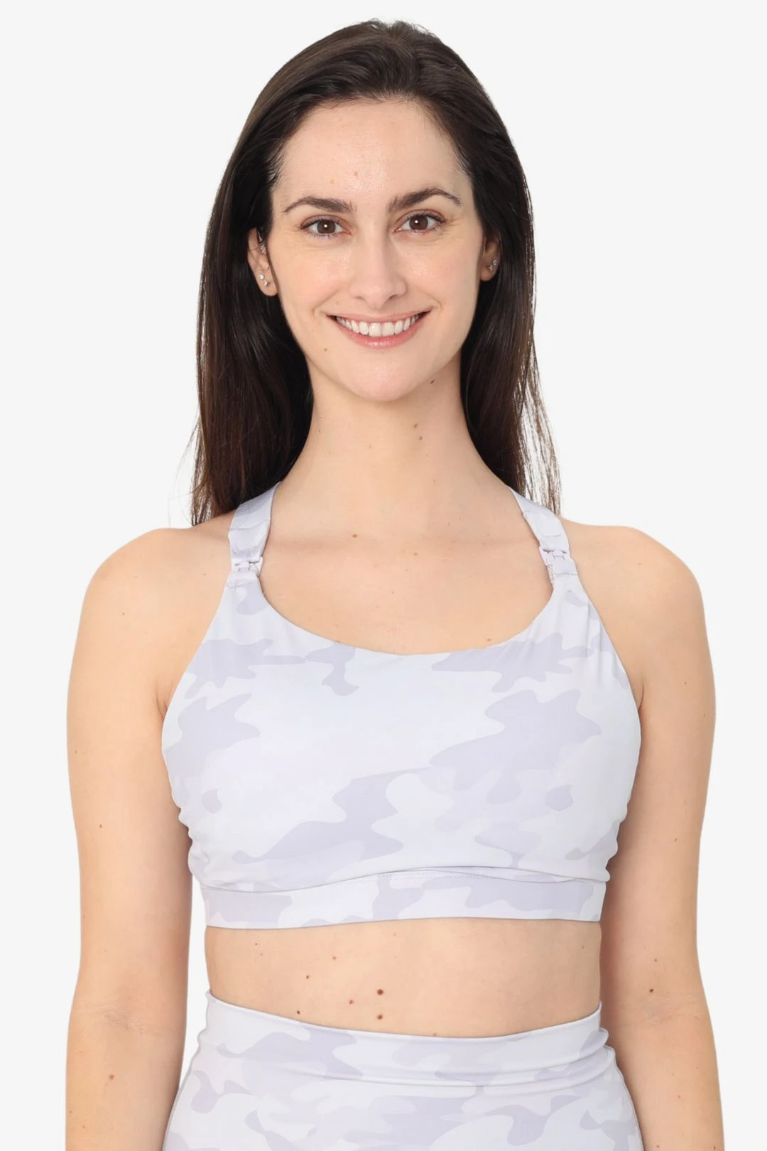 Venice 2 Ultimate Support Full Coverage Nursing & Pumping Sports Bra (White Camo) 5 Venice 2 Ultimate Support Full Coverage Nursing & Pumping Sports Bra (White Camo) - Image 3