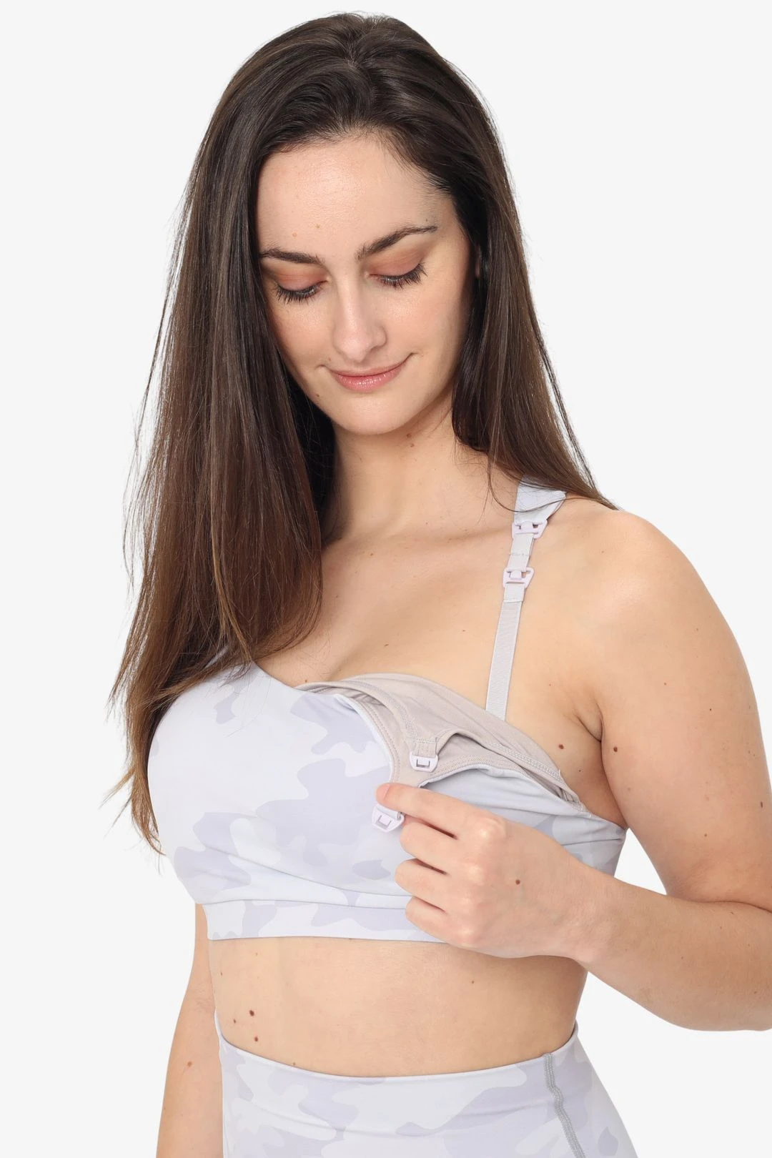 Venice 2 Ultimate Support Full Coverage Nursing & Pumping Sports Bra (White Camo) 3 Venice 2 Ultimate Support Full Coverage Nursing & Pumping Sports Bra (White Camo)