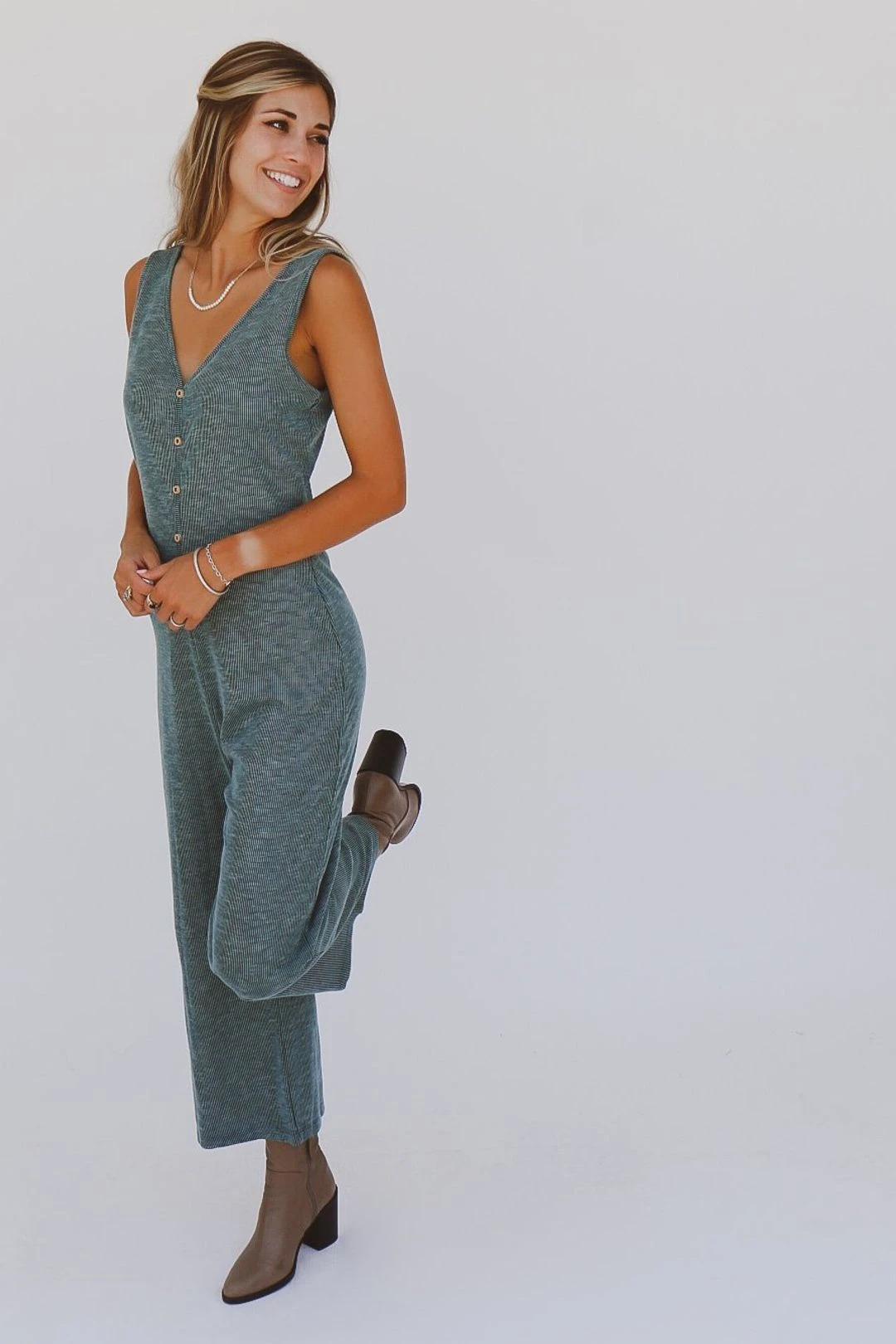 Dunes Jumpsuit In Teal 3 Dunes Jumpsuit In Teal