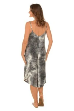 Tie-Dye Wide Leg Jumpsuit -Layer Outfit 28424705474632 4