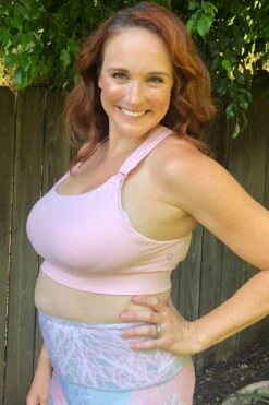 Chloé 3 Running Nursing Sports Bra (Dusty Rose) -Layer Outfit 28437010743414 3