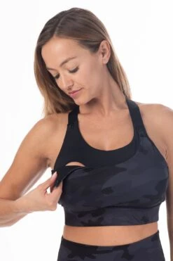 Venice High Impact Full Coverage Nursing Sports Bra (Camo)
