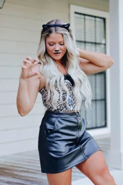 Franci Faux Leather Mini Skirt -Layer Outfit 28453920079959 2