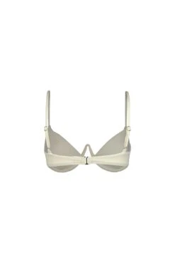 V Underwire Bra (Faux Suede Cream) -Layer Outfit 28458155606121 2
