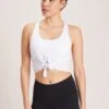 TIE TANK SPORTS BRA - WHITE L/XL With Cut -Layer Outfit 28504795840611 1