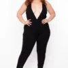 Yuma Deep V-Neck Jumpsuit - Black -Layer Outfit 28525379289206 1