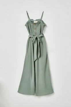 Sleeveless Textured Jumpsuit -Layer Outfit 28531340378209 4