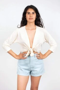 1826GD - Le Weekend Tie Top -Layer Outfit 28543568707763 6