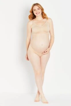 3-Pack Seamless Clip Down Maternity & Nursing Bra- Nude -Layer Outfit 28545899888776 3