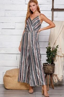 Starr Stripe Jumpsuit FINAL SALE -Layer Outfit 28554640162915 5