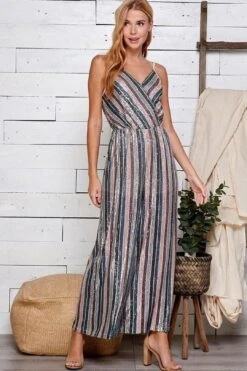 Starr Stripe Jumpsuit FINAL SALE -Layer Outfit 28554640195683 7