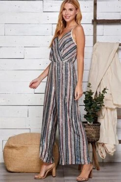 Starr Stripe Jumpsuit FINAL SALE -Layer Outfit 28554640261219 6