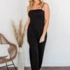 Jumping For Joy Jumpsuit- Black -Layer Outfit 28595244499016 2