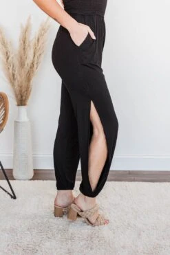 Jumping For Joy Jumpsuit- Black -Layer Outfit 28595245252680 12