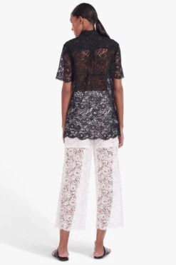 Staud PALLAS LACE TOP | BLACK -Layer Outfit 28608150274221 5
