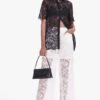 Staud PALLAS LACE TOP | BLACK -Layer Outfit 28608150306989 1