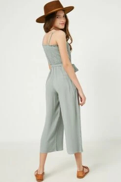 Sleeveless Textured Jumpsuit -Layer Outfit 28611028975713 3