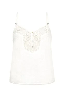 Spell Basic Linen Cami // White -Layer Outfit 28616977416275 5