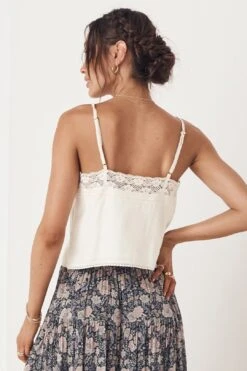 Spell Basic Linen Cami // White -Layer Outfit 28616977449043 4