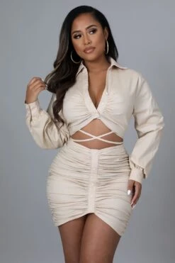 Sippin' Champagne Skirt Set