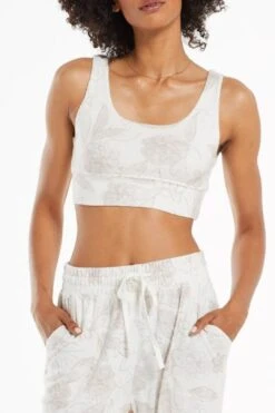 Z Supply - Zoe Floral Tank Bra Bone