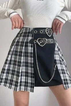 Fashion High Waist Pleated Skirt PN3726 -Layer Outfit 28681459859612 3