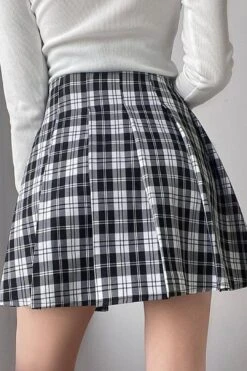 Fashion High Waist Pleated Skirt PN3726 -Layer Outfit 28681460056220 4